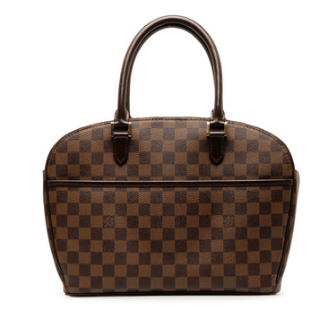 Brown Louis Vuitton Damier Ebene Sarria Horizontal Handbag