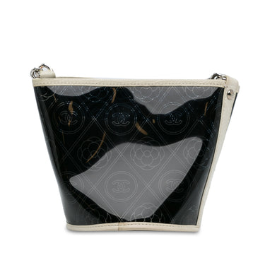 Black Chanel PVC Camellia Bucket - Designer Revival