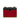 Red Prada Saffiano Trimmed City Calf Cahier Crossbody Bag