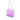 Purple Chanel Small Rubber Logo Jelly Tote
