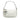 White Dior Oblique Coated Canvas Romantique Shoulder Bag