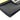 Black Fendi Calfskin and Canvas FF 1974 Flat Baguette Crossbody - Designer Revival