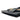 Black Fendi Calfskin and Canvas FF 1974 Flat Baguette Crossbody - Designer Revival