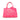 Pink Prada Small Canvas Canapa Logo Satchel