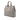 Gray Prada Vitello Daino Open Convertible Tote Satchel