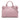 Pink Burberry Medium Leather and House Check Banner Satchel - Designer Revival