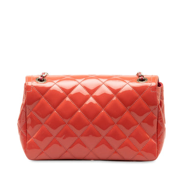 Pink Chanel Small Patent Coco Shine Flap Shoulder Bag