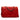 Red Chanel Diamond CC Lambskin Wallet on Chain Crossbody Bag
