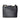 Black Fendi Calfskin and Canvas FF 1974 Flat Baguette Crossbody - Designer Revival