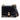 Black Fendi Small Scalloped Leather Kan I Crossbody - Designer Revival