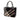 Black Burberry Supernova Check Wool Handbag