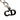 Silver Dior Logo Charm Bracelet
