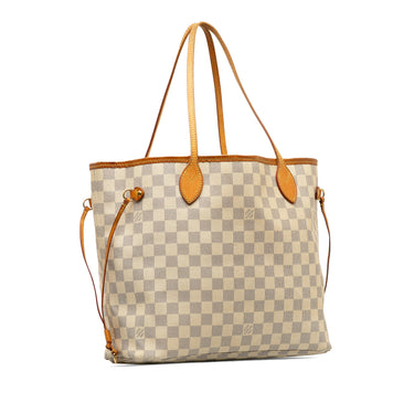 Brown Louis Vuitton Damier Ebene Neverfull Patches MM Tote Bag