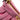 Pink Fendi Small Embossed Suede Peekaboo Click Clutch on Chain Shoulder Bag - Designer Revival
