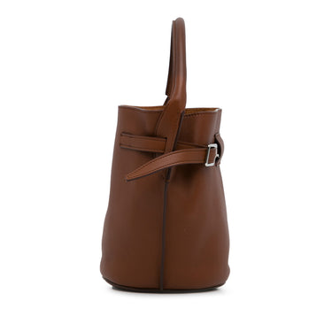 Brown Celine Nano Big Bucket Bag