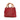 Red Gucci Small Calfskin Bamboo Shopper Satchel - Designer Revival