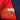 Red Chanel CC Chain Silk Scarf Scarves - Designer Revival