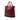 Red Prada Vitello Daino Open Convertible Tote Satchel