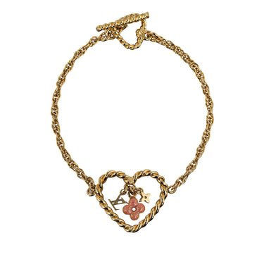Gold Louis Vuitton Sweet in My Heart Monogram Bracelet