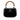 Black Gucci Calfskin Bamboo Night Satchel - Designer Revival