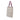 Beige & Purple Saint Laurent Canvas Fringed Heart Applique Tote