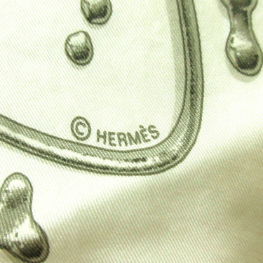 Green Hermès Vif Argent Silk Triangle Scarf Scarves