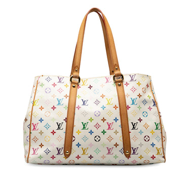 White Louis Vuitton Monogram Multicolore Aurelia MM Shoulder Bag