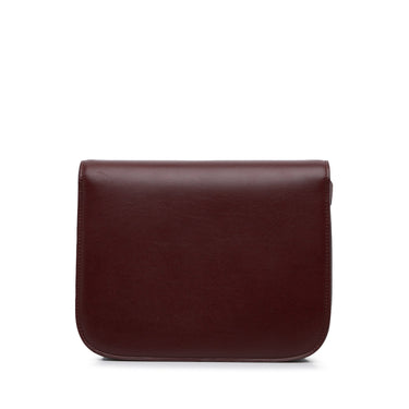 Red Celine Medium Classic Box Crossbody Bag