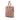 Beige and Red Fendi Zucchino Canvas Tote