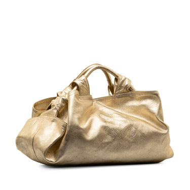 Gold Loewe Nappa Aire Handbag - Designer Revival