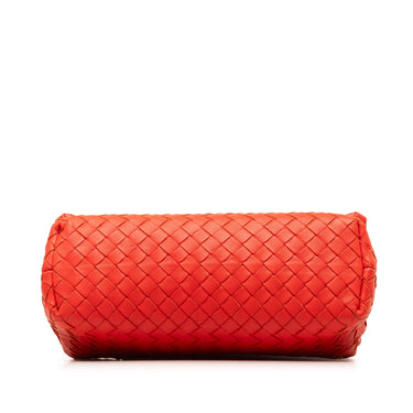 Red Bottega Veneta Medium Intrecciato Olimpia Shoulder Bag