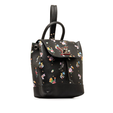 Black Louis Vuitton Lockme Floral Backpack - Designer Revival