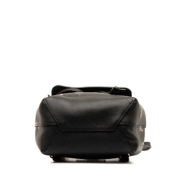 Black Louis Vuitton Lockme Floral Backpack - Designer Revival