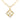Gold Chanel Gold Plated CC Diamond Shape Pendant Necklace - Designer Revival