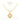 Gold Chanel Gold Plated CC Diamond Shape Pendant Necklace - Designer Revival