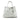 White Prada Large City Calf Double Satchel