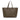 Brown Balenciaga BB Monogram Signature East West Shopper M Tote Bag - Designer Revival