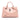 Pink Bottega Veneta Small Nappa Intrecciato Roma Satchel