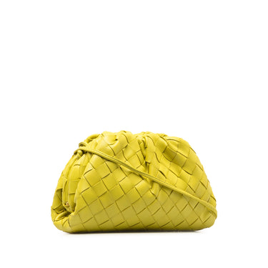 Yellow Bottega Veneta Intrecciato The Mini Pouch Crossbody Bag