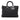 Black Dior Extra Large Denim Cannage Lady Dior Satchel - Designer Revival