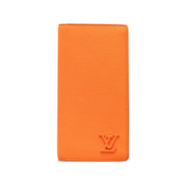 Orange Louis Vuitton Aerogram Brazza Wallet