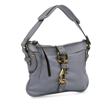 Gray Chloe Leather Shoulder Bag