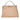 Beige Fendi Medium Leather Peekaboo Iconic Satchel - Designer Revival