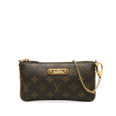 Brown Louis Vuitton Monogram Pochette Milla MM Shoulder Bag - Designer Revival