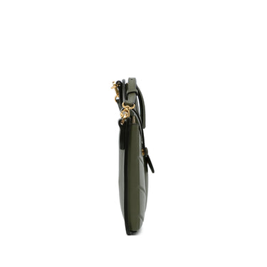 Green Fendi Mini 3 Pocket Crossbody Bag