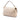 Beige Fendi Medium Shearling Selleria Baguette Satchel
