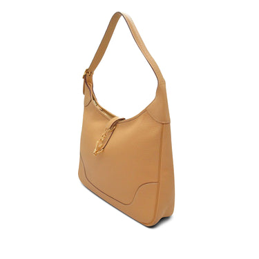 Yellow Hermès Clemence Trim II 35 Shoulder Bag