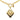 Gold Chanel Gold Plated CC Diamond Shape Pendant Necklace - Designer Revival