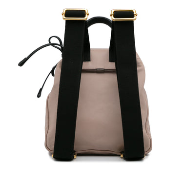 Brown Marni Leather Swing Backpack