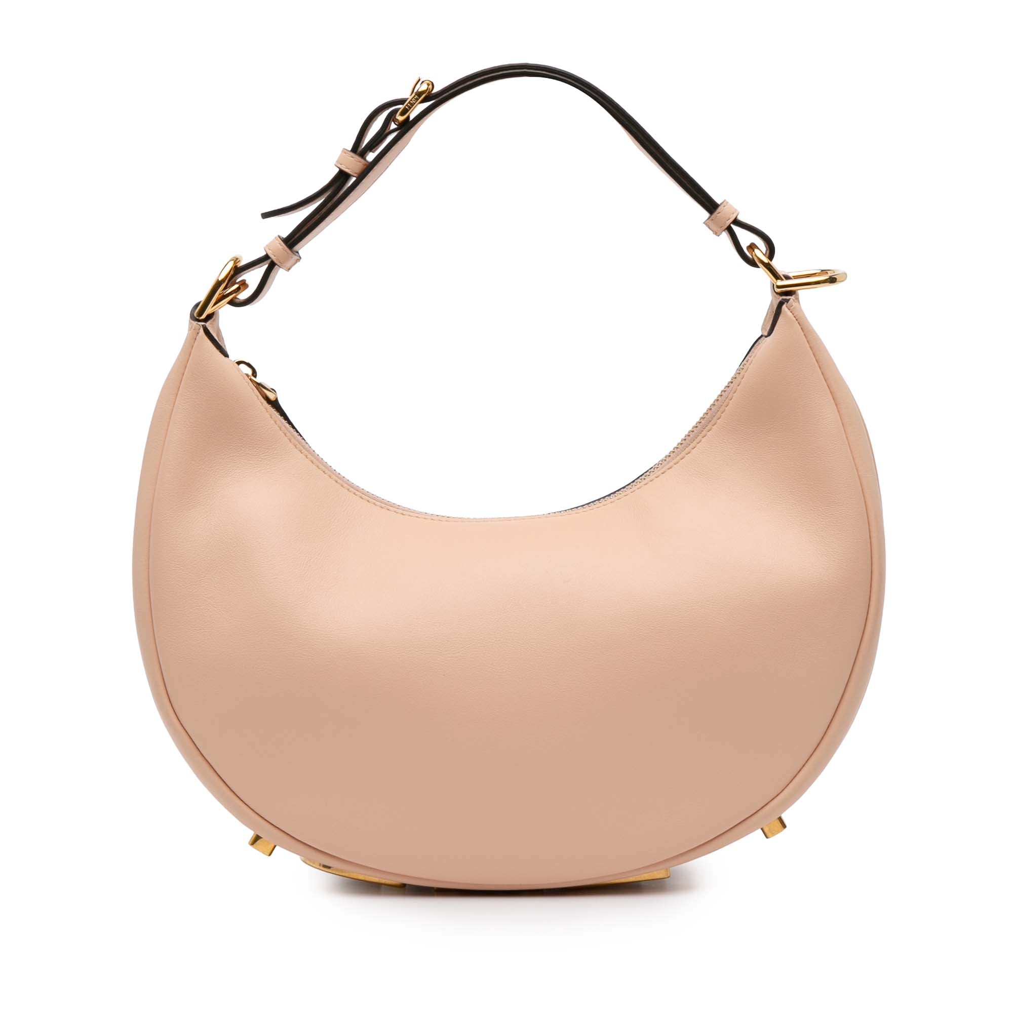 FENDI｜ (Fendigraphy Small leather hobo bag (8BR798 A5DY FENDI Fendigraphy Small Hobo Bag Handbag 8BR798 Leather Pink